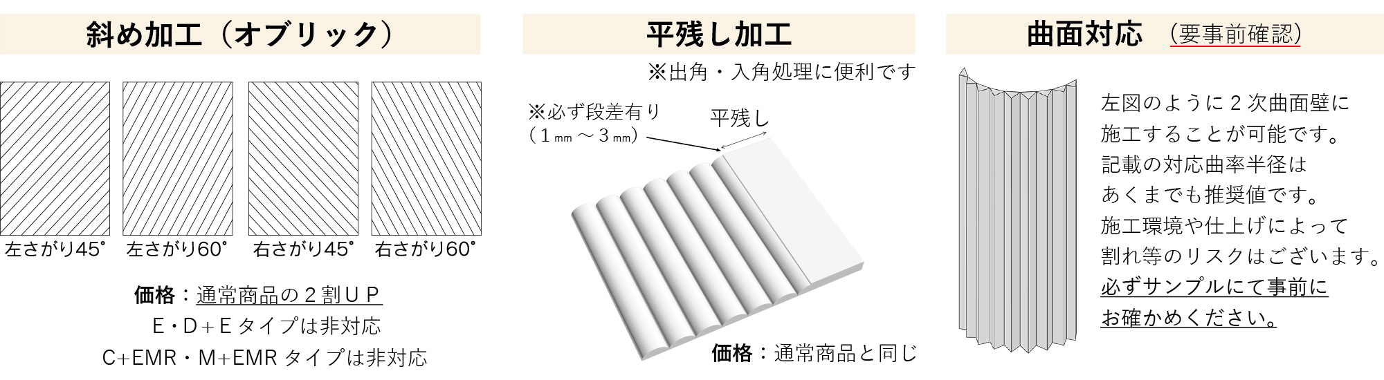 その他の加工について